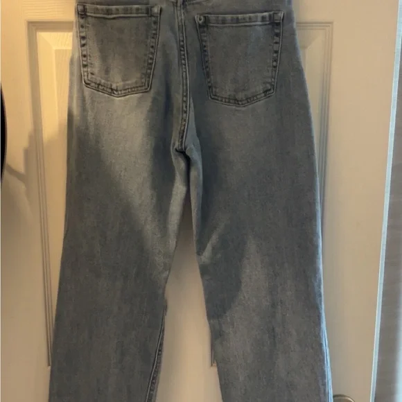 Wild Fable Light Blue Distressed Straight Leg Jeans - Picture 2 of 2